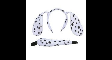 Rubies Verkleed set dalmatier - oortjes/staart - wit/zwart - voor kinderen