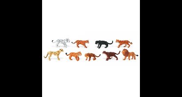 Safari LTD Speelfiguren Katachtige Roofdieren - 9x - 4-7,5 cm