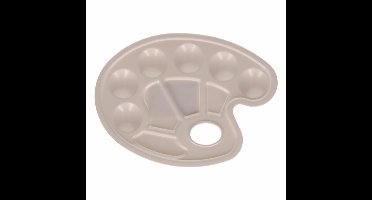 Schilderspalet - 17 x 23 cm - kunststof - 10 mengbakjes - palet