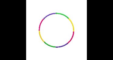 Speelgoed hoelahoep - kunststof - gekleurd - voor kinderen - dia 75 cm