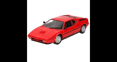 Welly Modelauto - BMW M1 - rood - 18 x 7 x 5 cm - Schaal 1:24