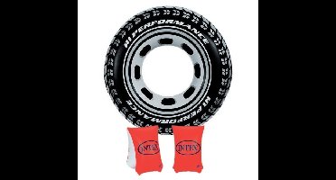 Zwemhulp zwemring en zwembandjes set 6-12 jaar voor kinderen