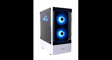 Complete Ryzen 5 Budget White Game PC Setup met 24" Gaming Monitor, -Mechanical Keyboard (Red Switches) en -Muis - 500GB SSD - 16GB RAM - Win11 - Talos E3 Wit