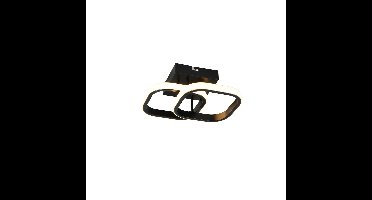 Trio Zwarte plafondlampKasia vierkant design - R63531932