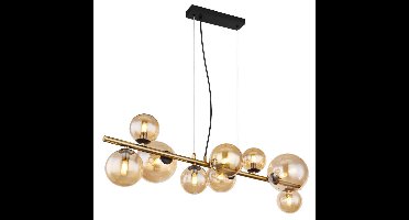 Globo HanglampRiha zwart met goud - 56135-9H