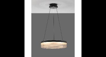 Lyora Design hanglampPauline zwart met glas Ø 55cm - 9695261