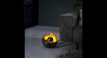 Lyora Industriële floodlightBasket Ø 28cm - zwart nikkel - 7682/31Z