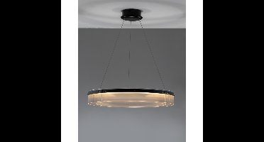 Lyora Design hanglampPauline zwart met glas Ø 85cm - 9695263