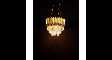 Lyora HanglampMagnolia goud met kristal Ø 39cm - 9824080