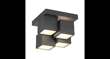 Just Light Zwarte plafondlampTetris zwart - 14114-18