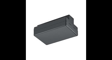 Trio 2-fase vast voedingDuoline voor railverlichting zwart - 701132