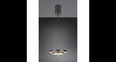 Trio Design hanglampKeaton zwart met goud Ø 40cm - 340219180