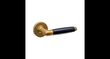 Intersteel DeurklinkCombinatie rond messing getrommeld - 0011.064002