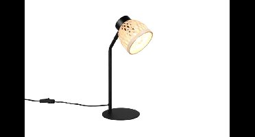 Trio Zwarte tafellampLaurent met crème kap - R56091032