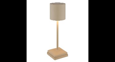 Globo Moderne tafellampDixon zand bruin oplaadbaar - 58487S