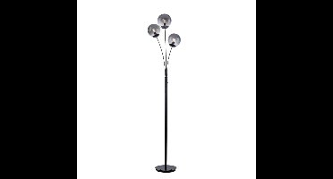 Just Light Zwarte vloerlampBig Widow 3-lichts - 14603-18