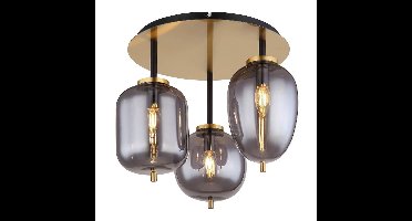 Globo Gouden plafondlampBlacky I 3-lichts - 15345-3DMM