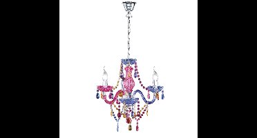 Trio KroonluchterLuster Crystal 40cm 3-lichts gekleurd transparant - R11073017