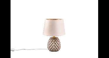 Trio Bruine tafellampAriana met taupe kap S - R51531044
