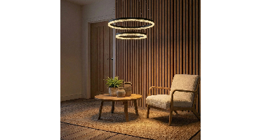 Lyora HanglampAdria zwart Ø 60cm double - 9530229