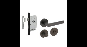 Intersteel Compleet deurklinksetBastian antraciet toilet - 0029.169399