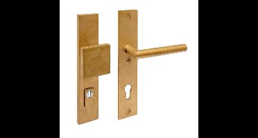 Intersteel VoordeurbeslagJura PC 92mm messing getrommeld - 0011.396249Z