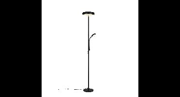 Trio VloerlampPalermo zwart met leeslamp - R45741132