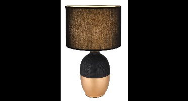 Globo Gouden tafellampValentino met zwart - 21627B