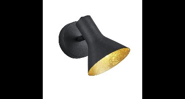 Trio Stoere plafondspotNina zwart met goud - R80161002