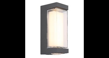 Globo Design wandlampPlixon antraciet rechthoek - 34316