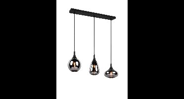 Trio 3-lichts hanglampLumina met smoke glas - 317000332