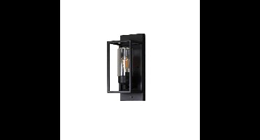 KonstSmide Zwarte wandlampTrani met schemersensor - 7353-750