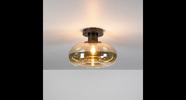 Lyora Glazen plafondlampSoll Ø 27cm - amber glas - 6000/39A