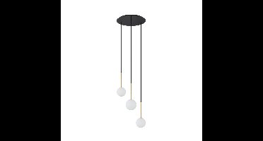 Lyora Glazen plafondlampKaro 3x wit glas - 10304
