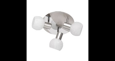 Trio Plafondlamp spotsAntibes 3-lichts nikkel mat - R80173007