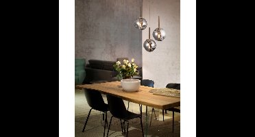 Lyora HanglampSpada 3-lichts grijs met goud - 9426753