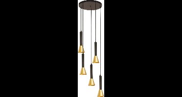 Searchlight Design hanglampMarbles 5-lichts - 13611-5BGO