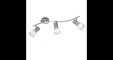 Trio Moderne plafondspotLevisto 3-lichts nikkel mat - 871010307