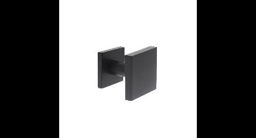 Intersteel VoordeurknopCastor vierkant verkropt zwart - 0023.393049