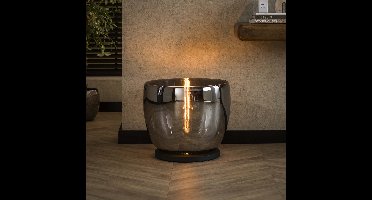 Lyora Vloerlamp smoke glasUP Ø 48cm - 41cm hoog - 8003/39G