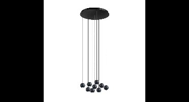 ETH Design hanglampGrace 9-lichts zwart - 05-HL4509-30