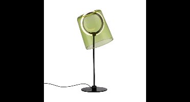 Paul Neuhaus TafellampZula zwart met groen glas - 4542-43