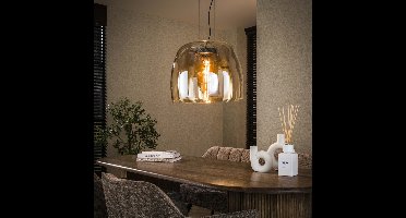 Lyora Glazen hanglampDrift Ø 48cm - amber glas - 8017/39A
