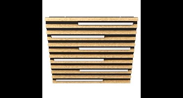 Stars of Light Houten led plafonnièreMarreira 58cm - 39898