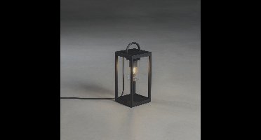 KonstSmide TerraslampBologna 33cm zwart met helder glas - 7533-750