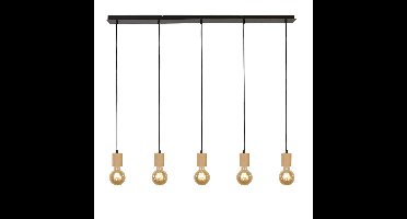 Searchlight Houten plafondlampSpinny 5-lichts - 50212-5NA