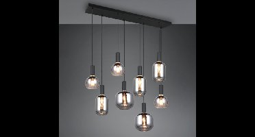 Trio Eetkamer hanglampDiva 8-lichts - smoke glas - 319800832