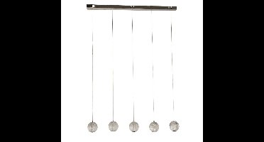 Searchlight 5-lichts hanglampAllure chroom rechthoekig - 51485-5CC