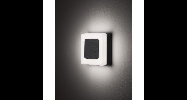 Lyora Vierkante wandlampTune zwart - 9529721