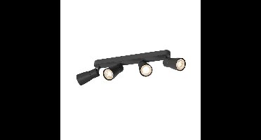 SLV SpotPuri 2.0 Dome zwart 4-lichts - 1008352
